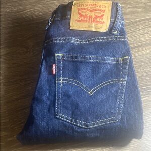 Levi's dark denim  boys size 10 jeans new without tags adjustable waste